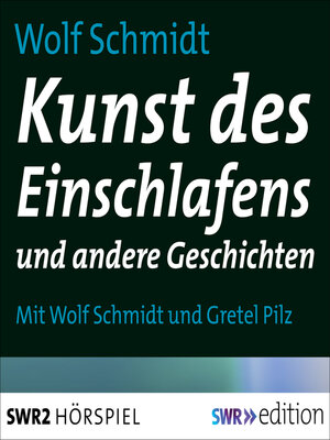 cover image of Kunst des Einschlafens und andere Geschichten